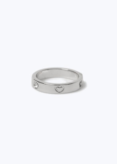 Muse Silver Diamond Ring