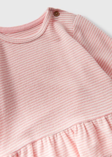 Baby Pink Stripe Top & Leggings Set (Newborn-23mths)