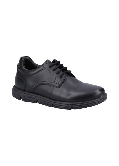 Hush Puppies Boys Black Adrian Jnr School Shoes (Younger 10-Older 2)