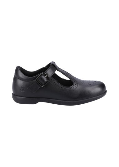 Hush Puppies Girls Black Britney Junior School Shoes (Younger 10-Older 2)