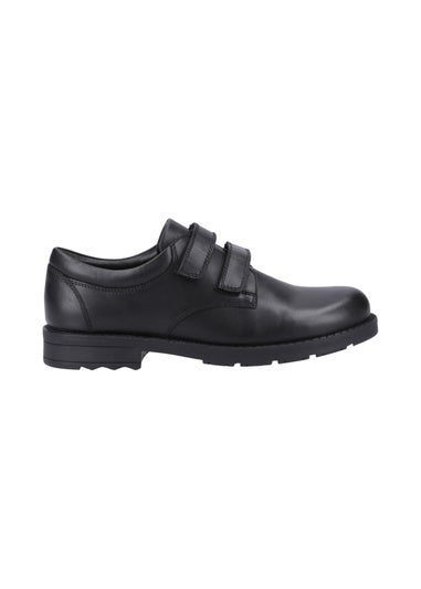 Hush Puppies Boys Black Barry Junior School Shoes (Younger 10-Older 2)