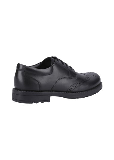 Hush Puppies Boys Black Brian Junior School Shoes (Younger 10-Older 2)