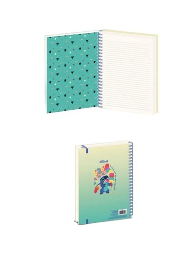 Disney Stitch Blue 626 Flavours A4 Wirebound Notebook