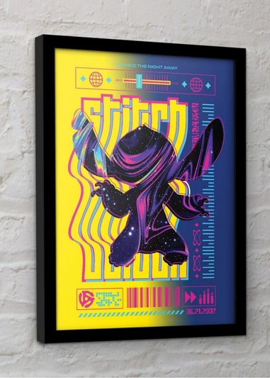 Disney Stitch Techno 1 Framed Poster (45cm x 35cm)