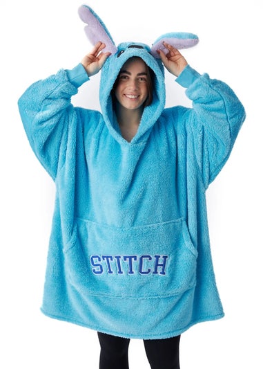 Disney Stitch Blue Hoodie Blanket