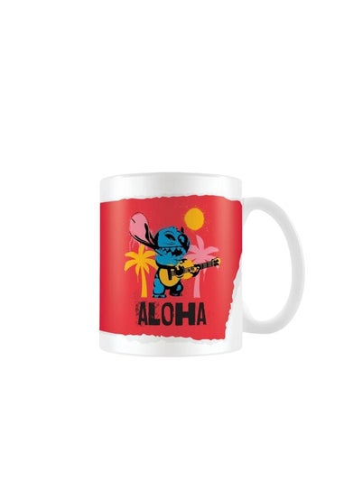 Disney Stitch White Aloha Mug (12cm x 8.7cm)