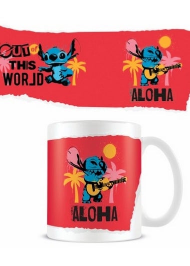 Disney Stitch White Aloha Mug (12cm x 8.7cm)