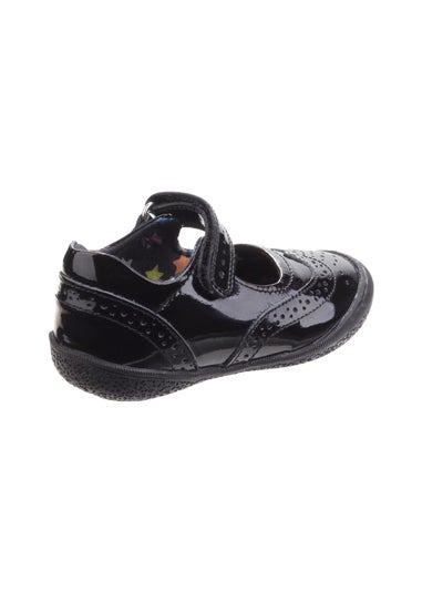 Hush Puppies Girls Black Rina Infant Patent School Shoes (Younger 6- 9.5)