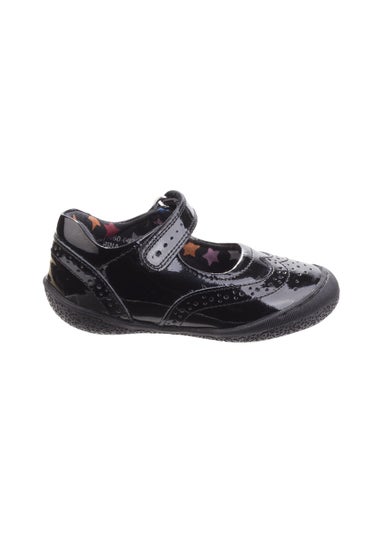 Hush Puppies Girls Black Rina Infant Patent School Shoes (Younger 6- 9.5)