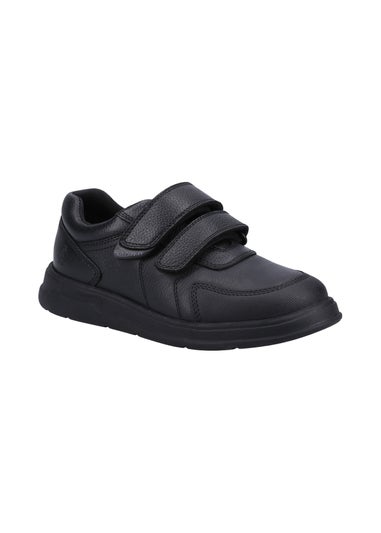 Hush Puppies Boys Black Ryan Jnr School Shoes (Younger 10 - Older 2)