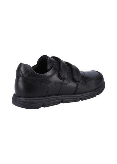 Hush Puppies Boys Black Lucas Senior School Shoes (Older 3-6)