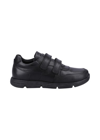 Hush Puppies Boys Black Lucas Senior School Shoes (Older 3-6)