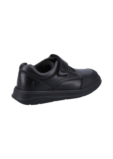 Hush Puppies Boys Black Rowan Jnr School Shoes (Younger 10 - Older 2)