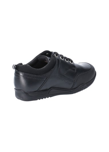 Hush Puppies Boys Black Dexter Junior School Shoes (Younger 10-Older 2.5)