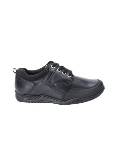 Hush Puppies Boys Black Dexter Junior School Shoes (Younger 10-Older 2.5)