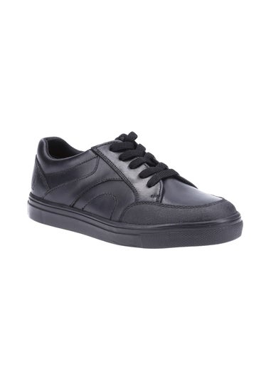 Hush Puppies Boys Black Shawn Junior School Shoes (Younger 10-Older 2)