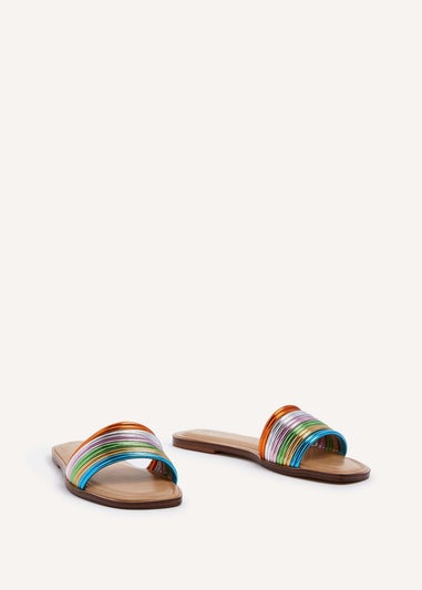 Linzi Utopia Multi Coloured Flat Sandal