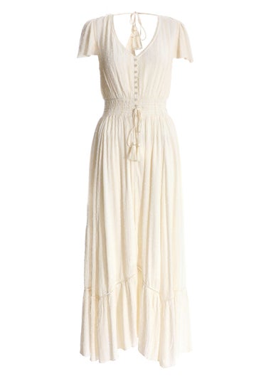 Quiz White Lace Maxi Dress