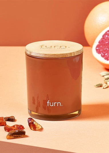 furn.Wildlings Amber, Cinnamon + Mandarin Scented Glass Candle