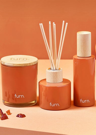 furn.Wildlings Amber, Cinnamon + Mandarin Scented Glass Candle