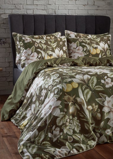 EW by Edinburgh Weavers Lavish Floral Piped Duvet Cover Set