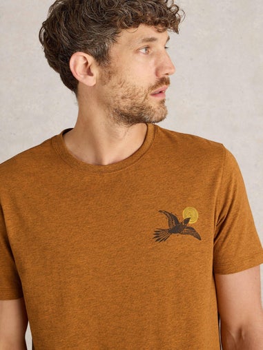 T-Shirt mit Greifvogelmotiv