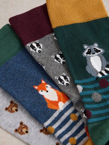 4er Pack Socken Wald