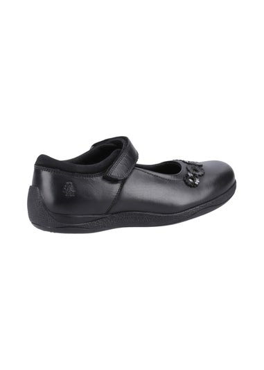 Hush Puppies Girls Black Christina Junior School Shoes (Younger 10-Older 2)