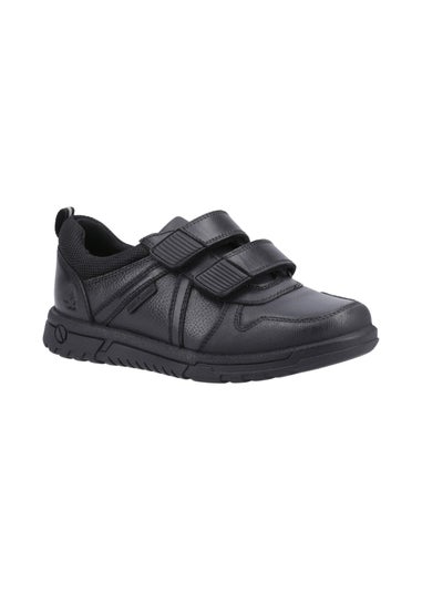 Hush Puppies Boys Black Spencer Junior School Shoes (Younger 10-Older 6)