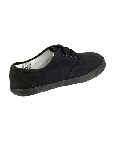 Mirak Kids Black Lace Plimsolls / Gym Trainers (Younger 10 - Older 2)