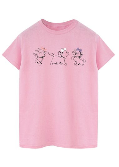 Disney Pink  The Aristocats Marie Bows Boyfriend Fit T-Shirt