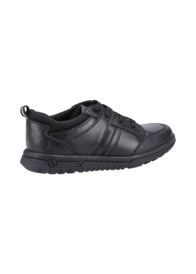 Hush Puppies Boys Black Steven Senior School Shoes (Older 3-6)