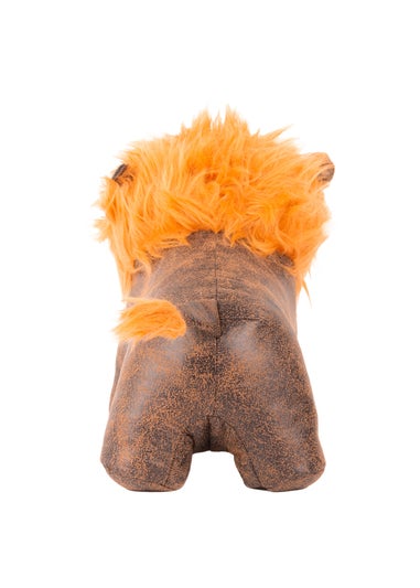 Paoletti Lion Faux Fur Novelty Doorstop (22 x 26 x 15cm)