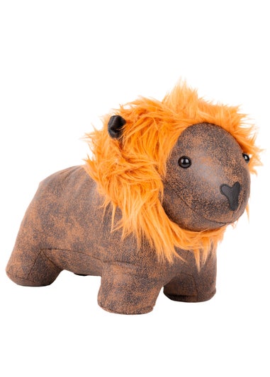 Paoletti Lion Faux Fur Novelty Doorstop (22 x 26 x 15cm)