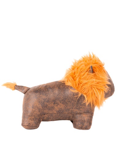 Paoletti Lion Faux Fur Novelty Doorstop (22 x 26 x 15cm)