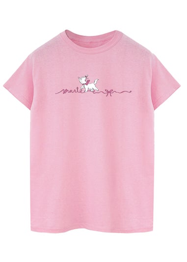 Disney Pink The Aristocats Marie Ribbon Boyfriend Fit T-Shirt