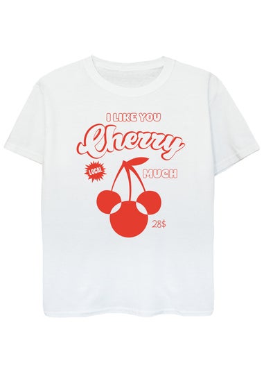 Disney Kids White Minnie Mouse Cherry Much T-Shirt (3-13 Years)