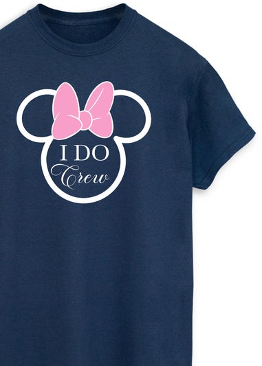 Disney Navy Minnie Mouse I Do Crew Boyfriend Fit T-Shirt