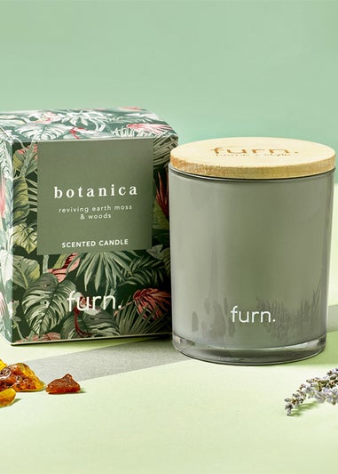 furn. Amazonia Botanica Peppermint + Citrus Scented Glass Candle (8.5 x 10 x 8.5cm)