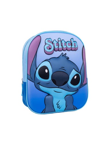 Stitch Blue 3D Backpack With Pencil Case