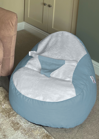 rucomfy Blue Cotton Gaga Dusk Baby Beanbag