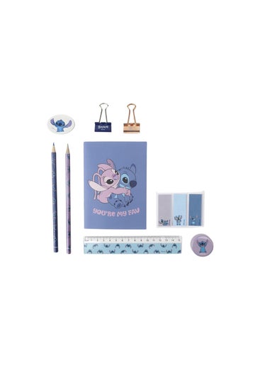 Disney Pink Stitch Back to School Backpack and Stationary Set