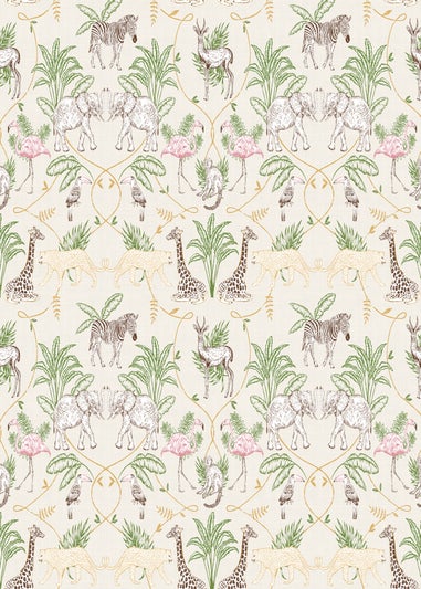 furn. Serengeti Exotic Animal Wallpaper (53 x 1050cm)