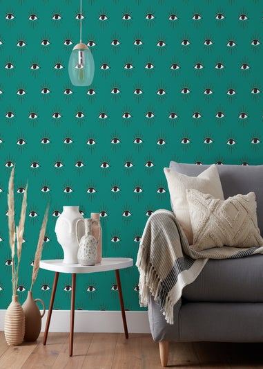 furn. Theia Abstract Eye Wallpaper (53 x 1050cm)