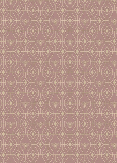 furn. Bee Deco Geometric Wallpaper (53 x 1050cm)