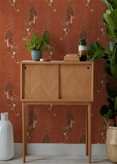 furn. Tibetan Tiger Exotic Wallpaper (53 x 1050cm)