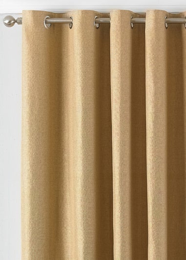 Paoletti Atlantic Twill Woven Eyelet Curtains