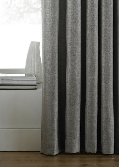 Paoletti Atlantic Twill Woven Eyelet Curtains