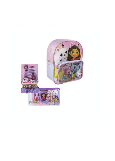 Dreamworks Pink Gabbys Doll House Backpack And Hair Accessories Set