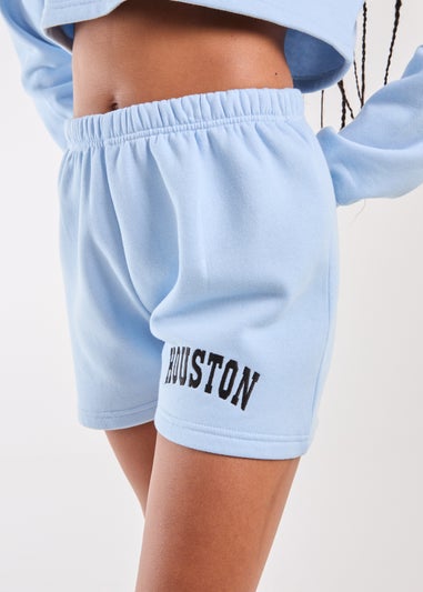 Pink Vanilla Blue Houston Fleece Shorts